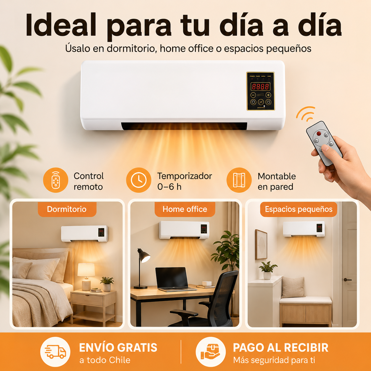 🔥 Calefactor de Pared Ideal para el Frío