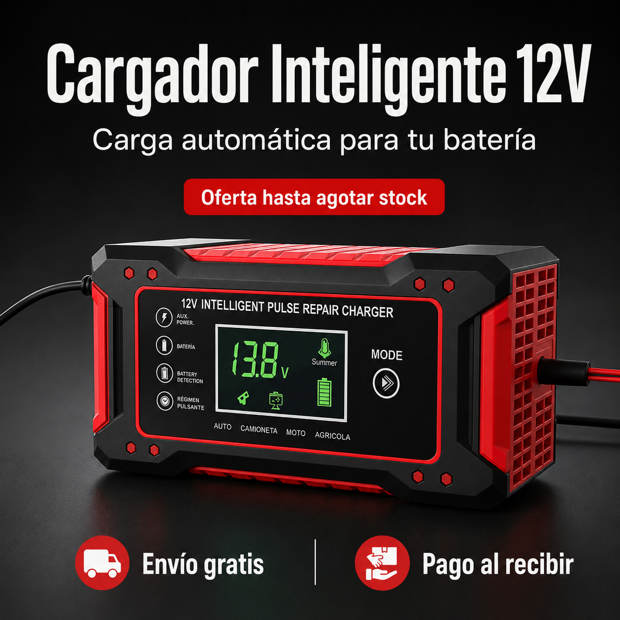 Cargador Inteligente PowerFix 12V 🔋