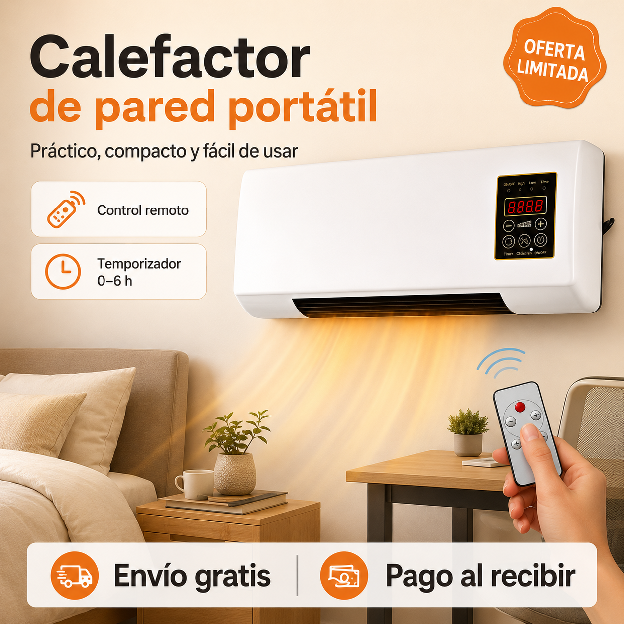 🔥 Calefactor de Pared Ideal para el Frío