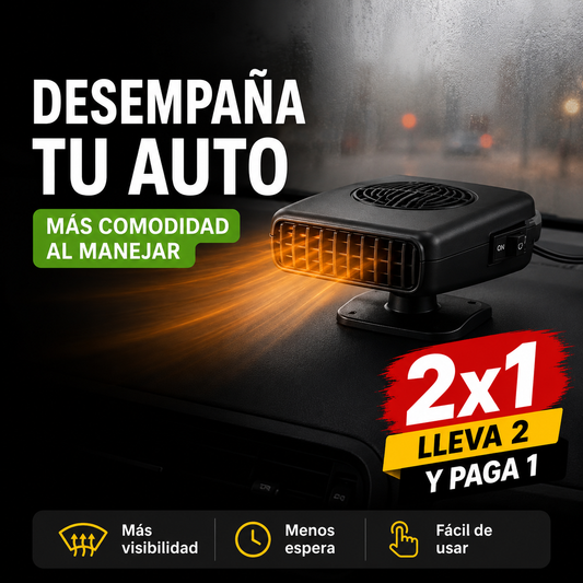 Calentador de Auto (Promoción 2x1): desempaña tus vidrios y maneja más cómodo este invierno