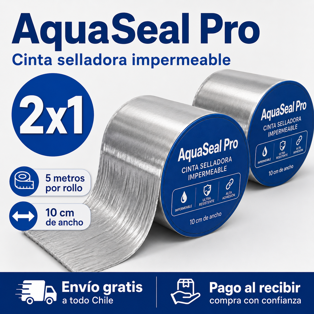 Cinta AquaSeal Pro | ¡Oferta 2x1!