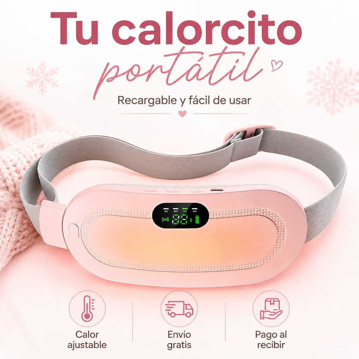 🔥 Cinturón Térmico Portátil Recargable