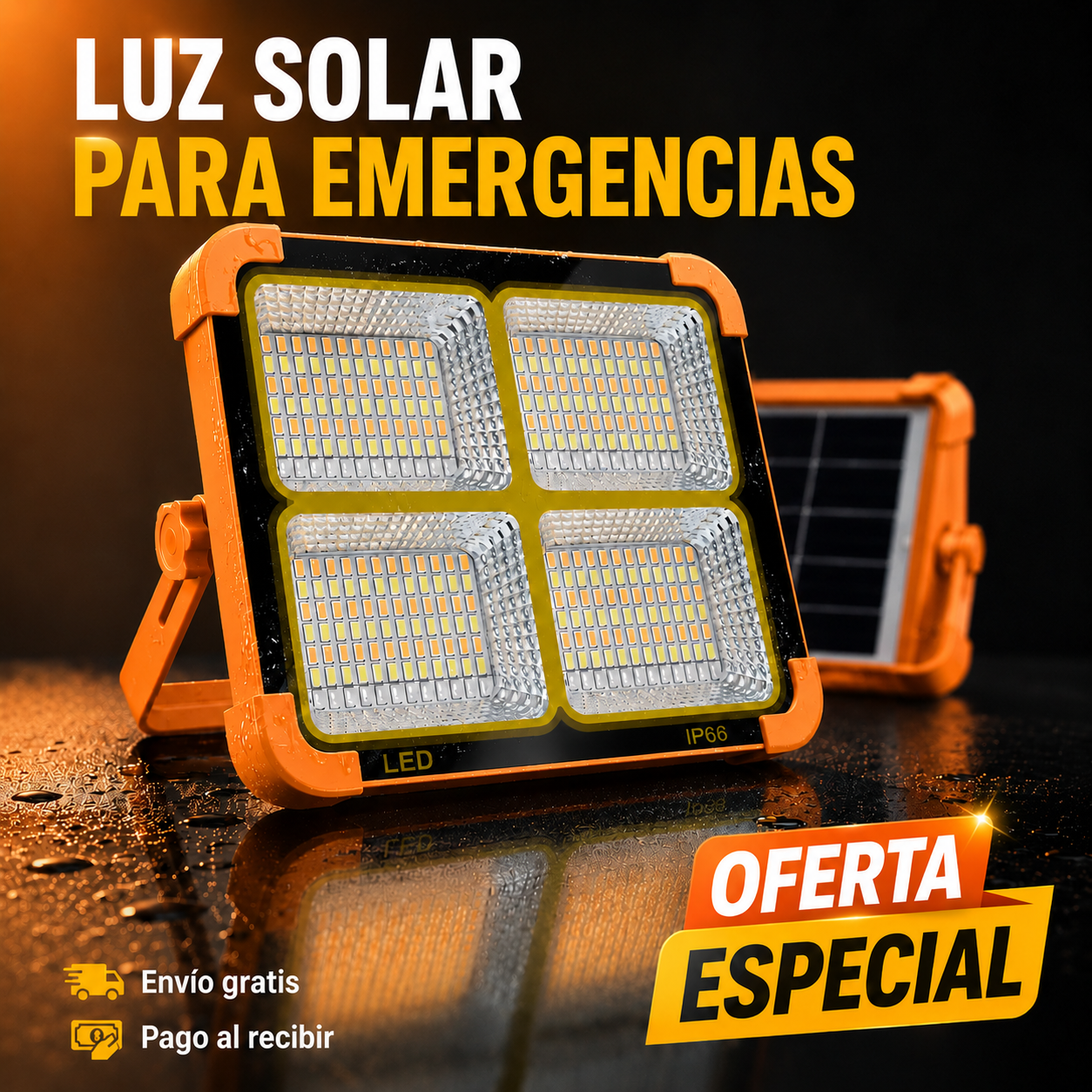 🔦 Linterna Solar de Emergencia UltraBeam PRO ¡Oferta Unica!