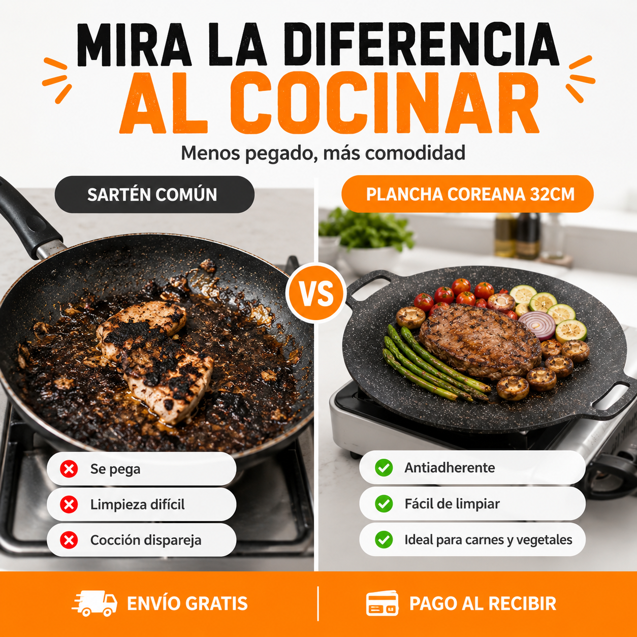 🔥 Plancha Coreana 32CM - ¡OFERTA UNICA!