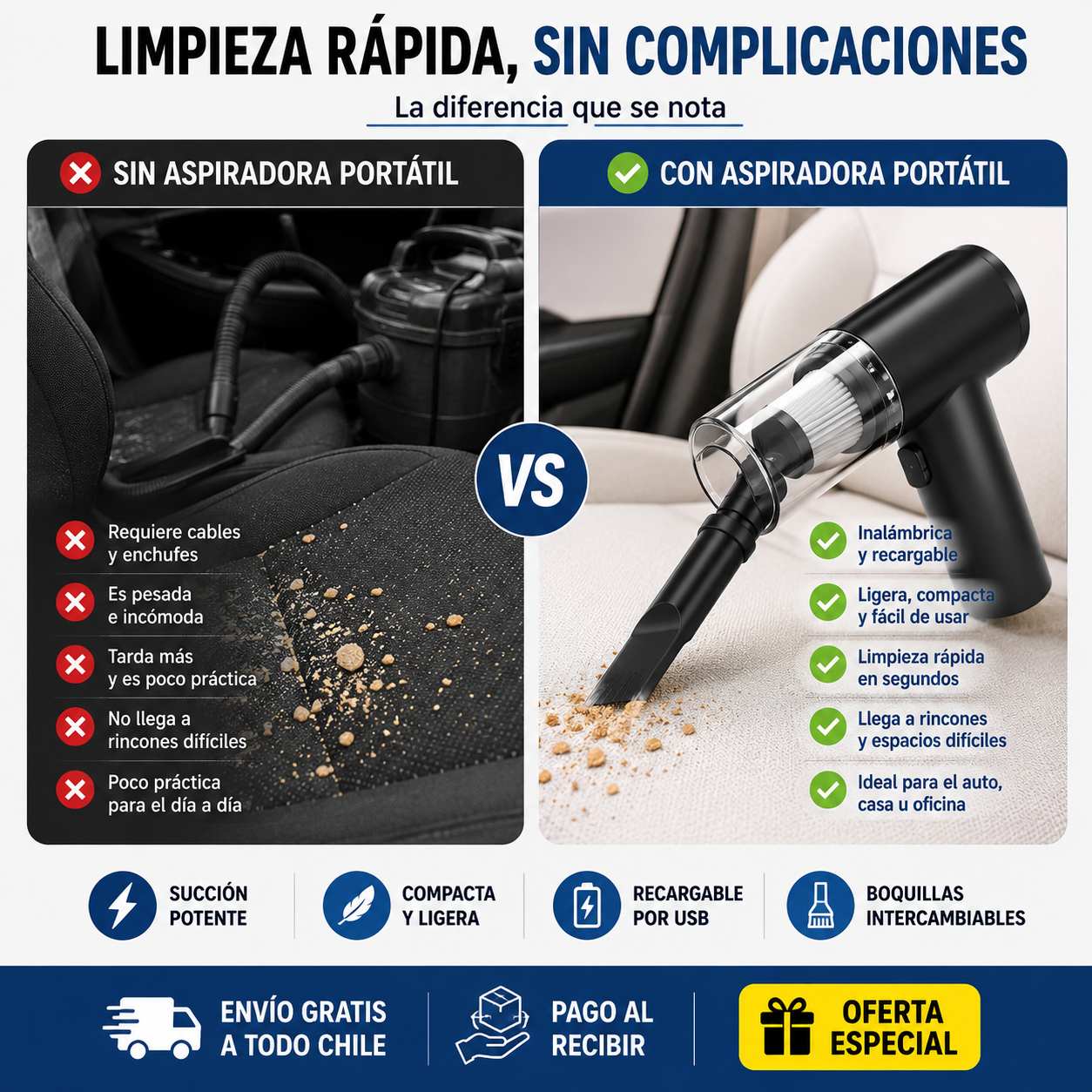 📦 Aspiradora Portatil con Envío Gratis - ¡Solo por hoy!