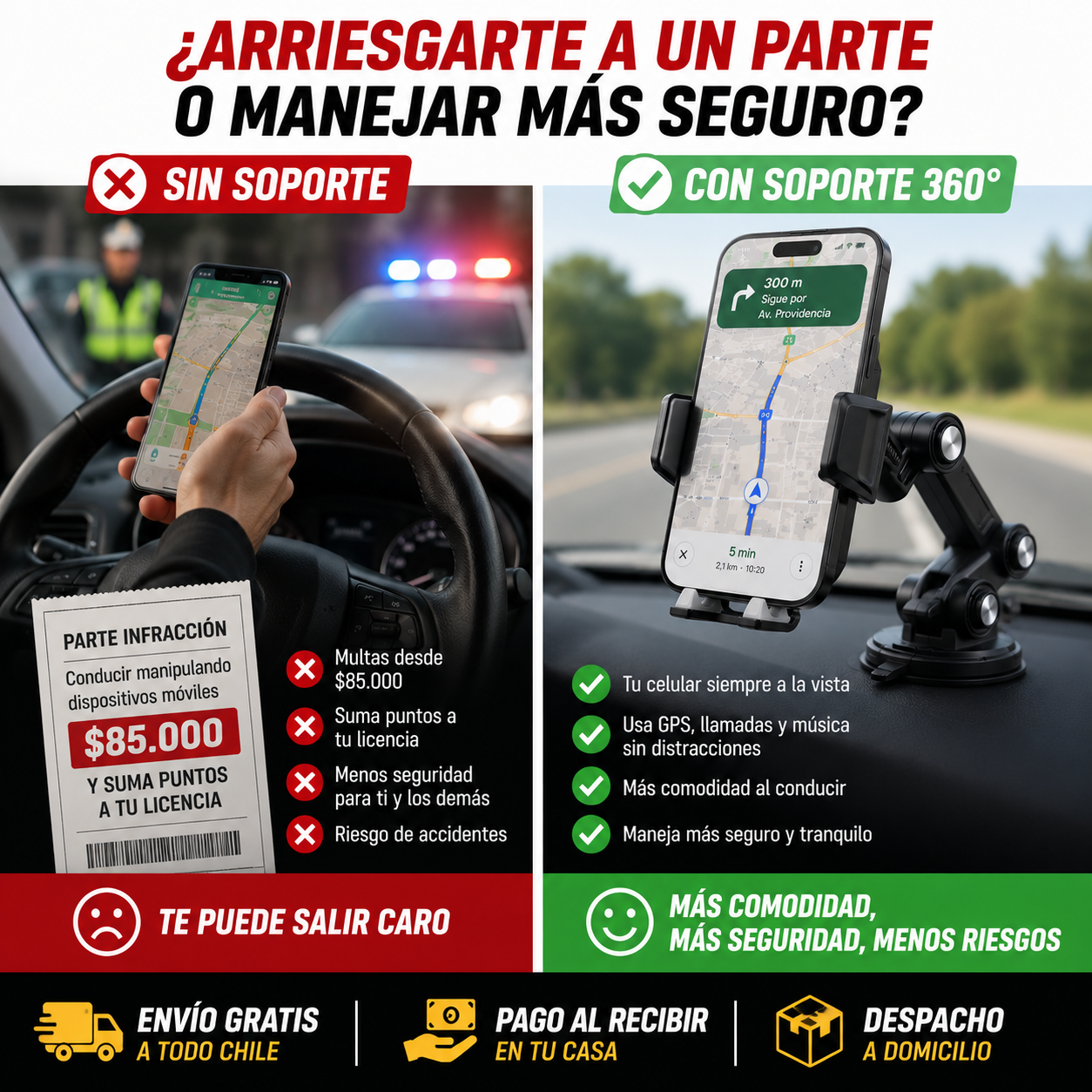 Soporte Celular 360° Para Auto ¡🔥Oferta imperdible!
